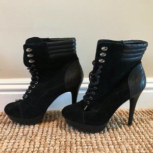 Jessica Simpson Copito Laced Heeled Booties